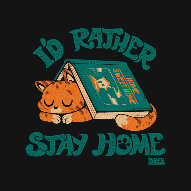 Rather Stay Home-Unisex-Crew Neck-Sweatshirt-worlddominationforcats