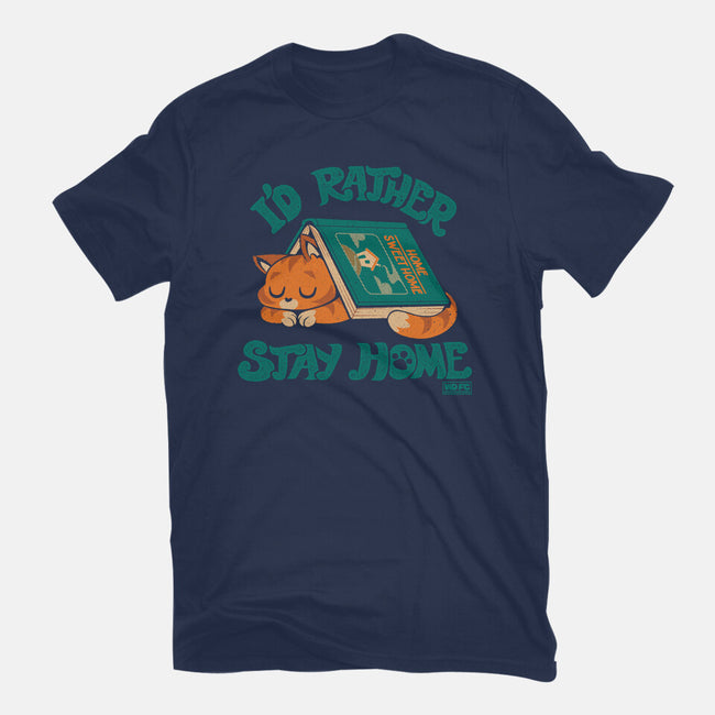 Rather Stay Home-Mens-Basic-Tee-worlddominationforcats