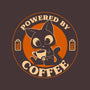 Powered By Coffee Cat-None-Removable Cover-Throw Pillow-worlddominationforcats