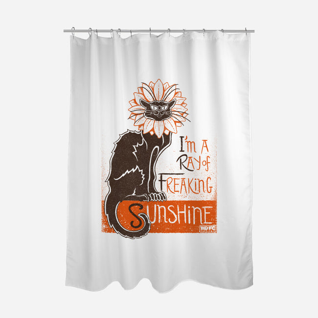 Ray Of Freaking Sunshine Cats-None-Polyester-Shower Curtain-worlddominationforcats