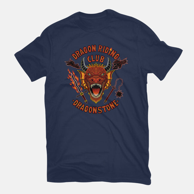 Dragon Riding Club-Womens-Fitted-Tee-rmatix