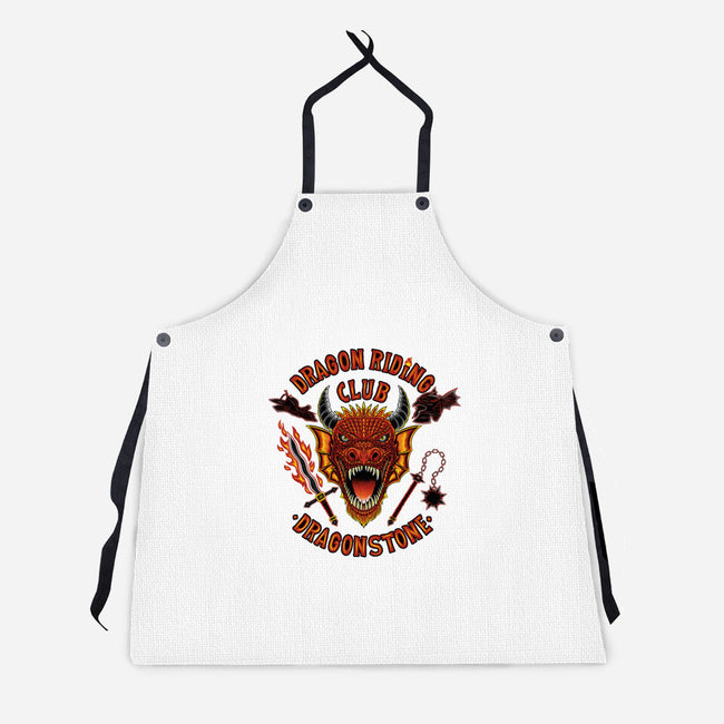 Dragon Riding Club-Unisex-Kitchen-Apron-rmatix