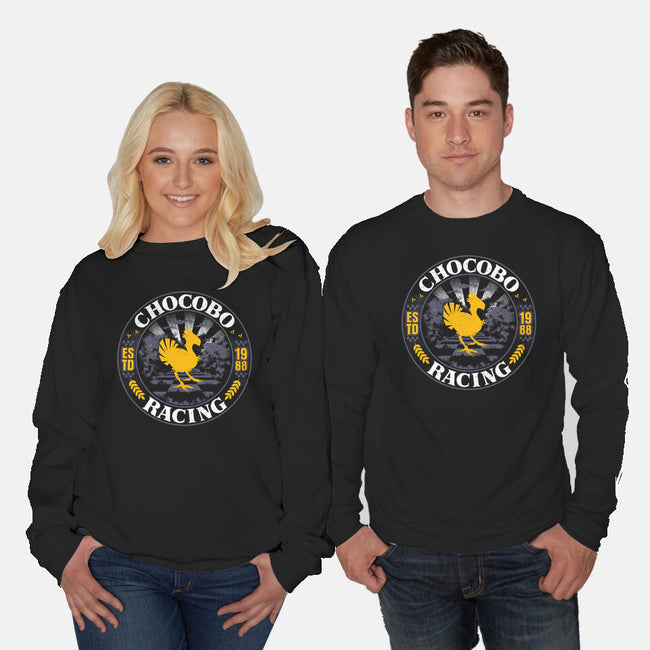 Chocobo Racing-Unisex-Crew Neck-Sweatshirt-rocketman_art