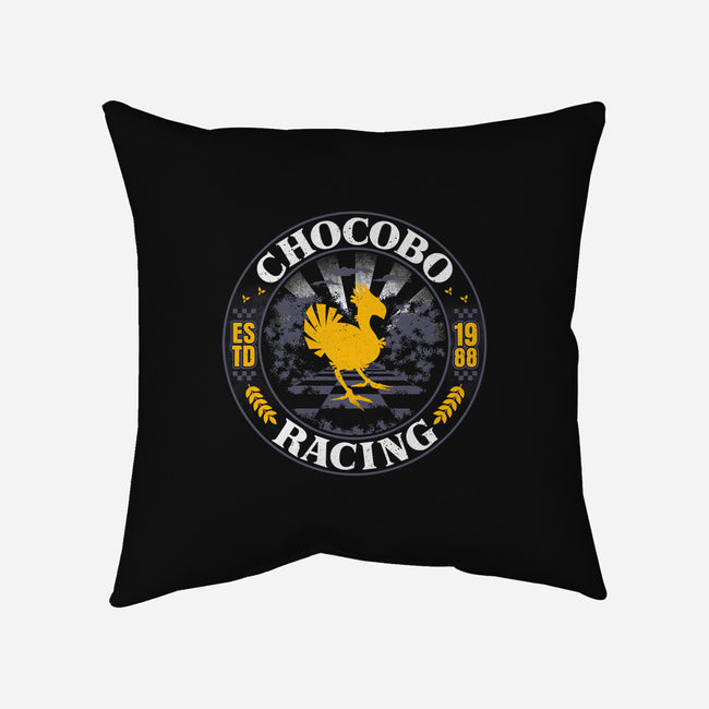 Chocobo Racing-None-Removable Cover w Insert-Throw Pillow-rocketman_art