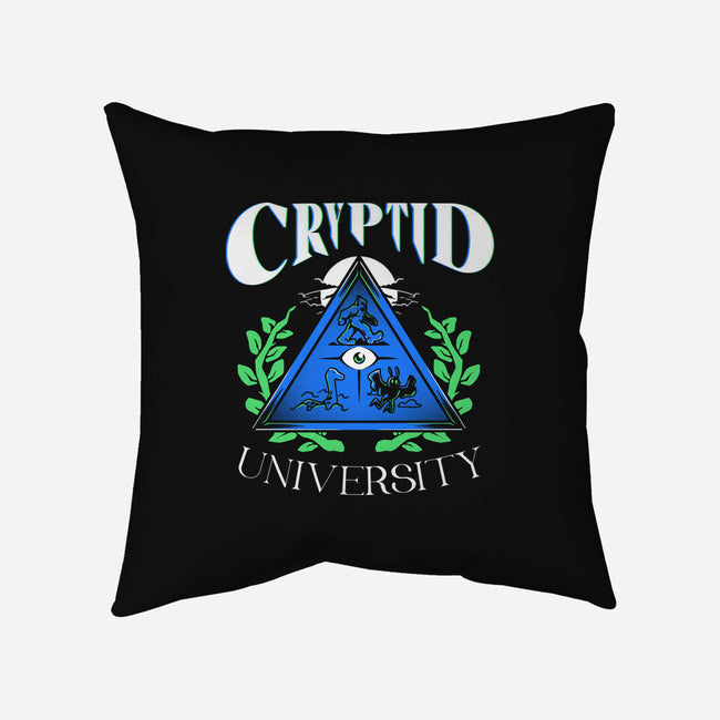 Cryptid University-None-Removable Cover w Insert-Throw Pillow-estudiofitas