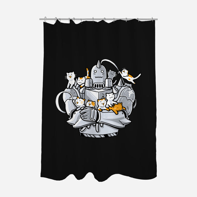 Purrmetal Alchemist-None-Polyester-Shower Curtain-naomori