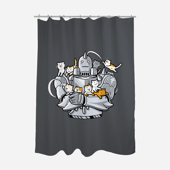 Purrmetal Alchemist-None-Polyester-Shower Curtain-naomori