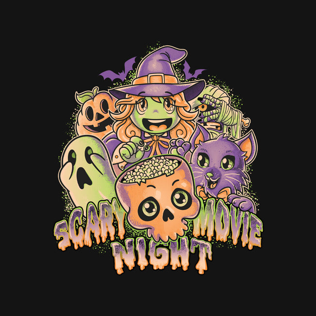 Scary Movie Night-Unisex-Baseball-Tee-Skullpy