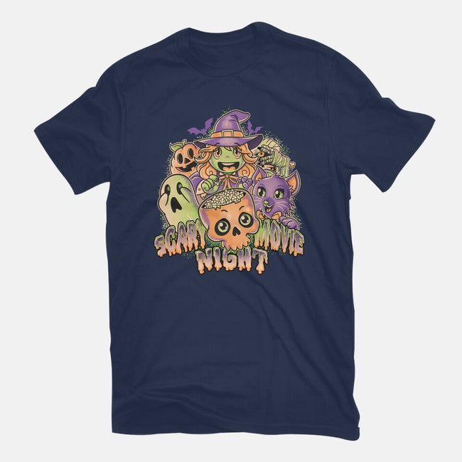 Scary Movie Night-Mens-Premium-Tee-Skullpy