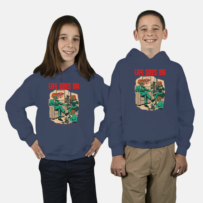 Among The Ruins-Youth-Pullover-Sweatshirt-Hafaell