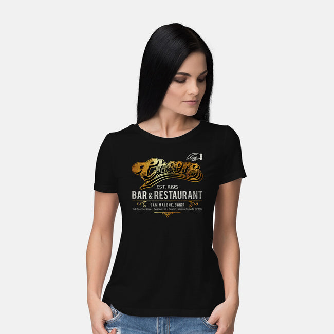 Sam's Bar-Womens-Basic-Tee-AlemaArt