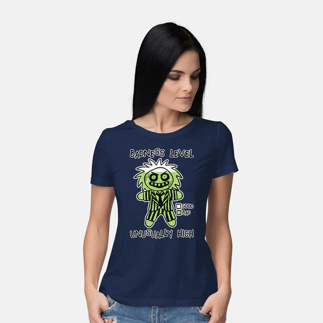 BJ Badness level-Womens-Basic-Tee-paulagarcia