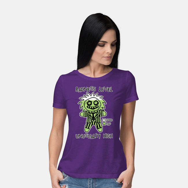 BJ Badness level-Womens-Basic-Tee-paulagarcia