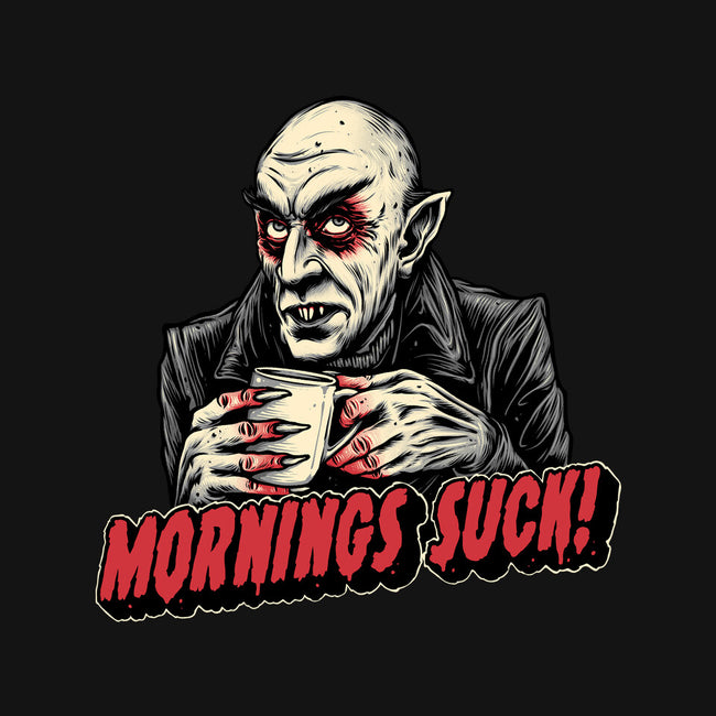 Mornings Are Sucky-None-Removable Cover w Insert-Throw Pillow-glitchygorilla