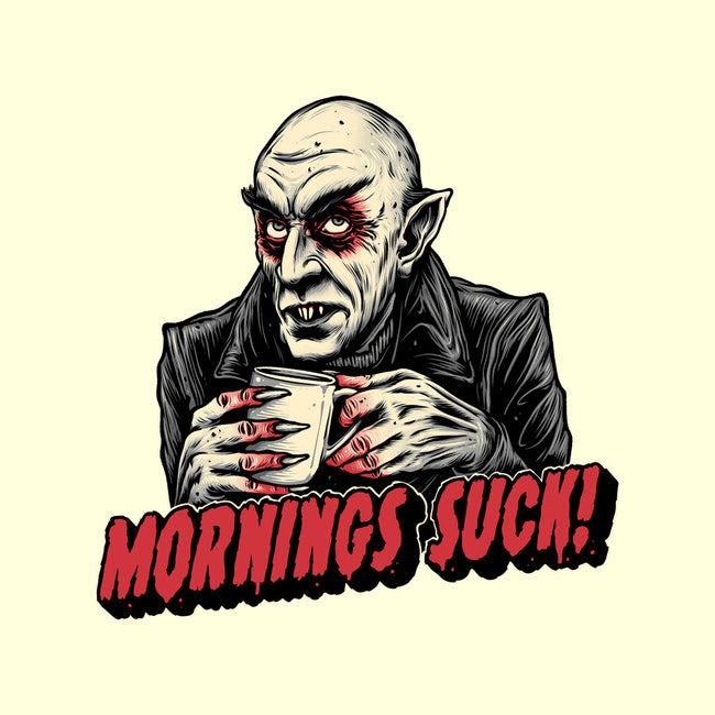 Mornings Are Sucky-None-Removable Cover w Insert-Throw Pillow-glitchygorilla