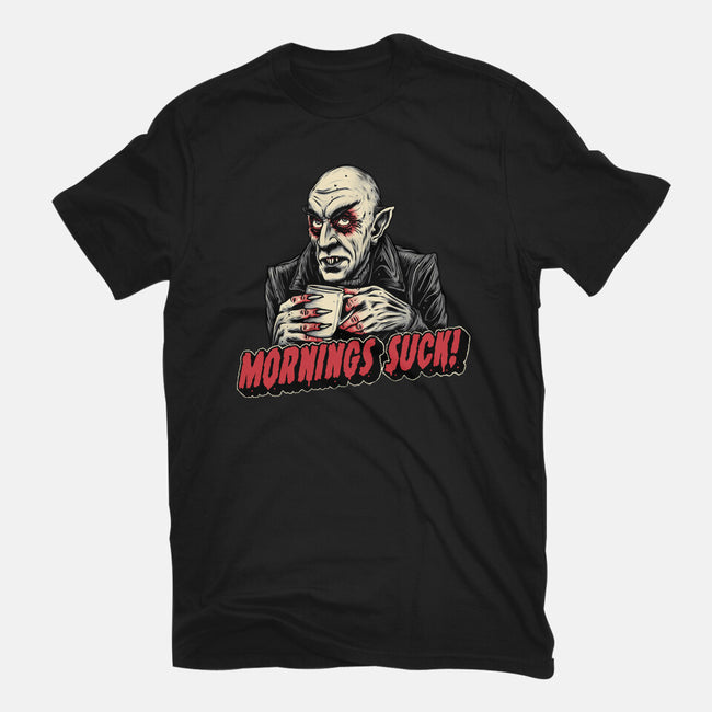 Mornings Are Sucky-Mens-Premium-Tee-glitchygorilla