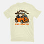 Spooky Beagle Car-Mens-Basic-Tee-Studio Mootant