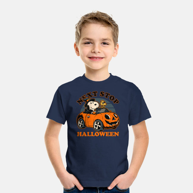 Spooky Beagle Car-Youth-Basic-Tee-Studio Mootant