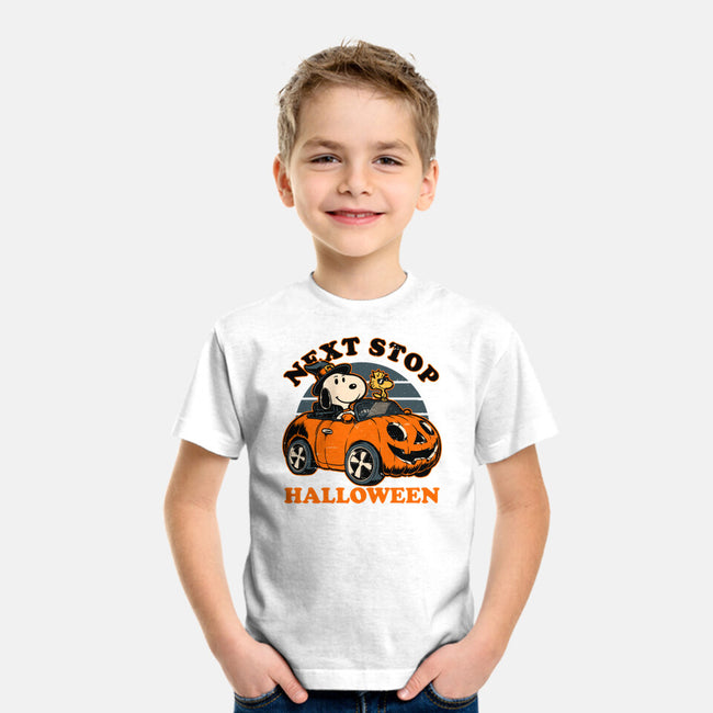 Spooky Beagle Car-Youth-Basic-Tee-Studio Mootant