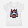 Cute Little Pumpkin-Womens-V-Neck-Tee-glitchygorilla