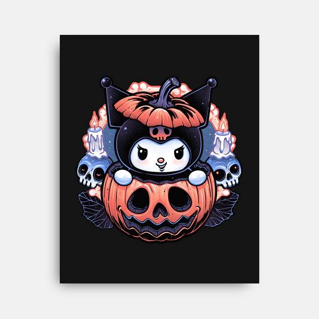 Cute Little Pumpkin-None-Stretched-Canvas-glitchygorilla