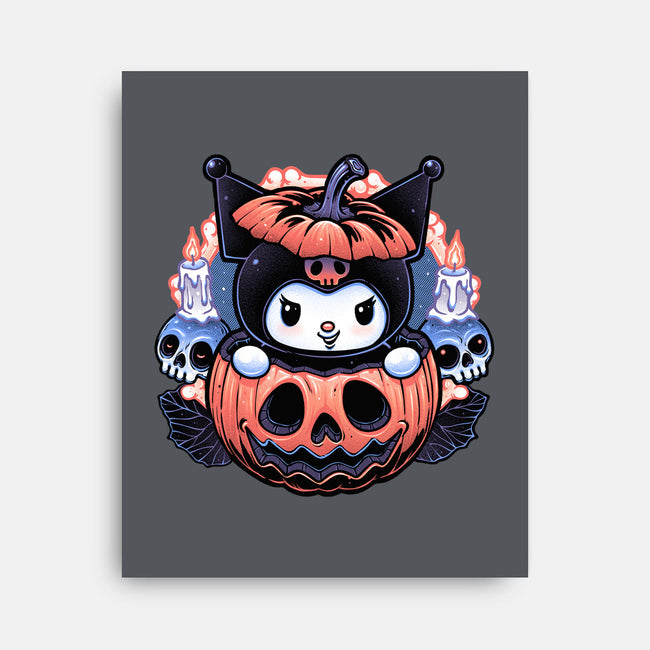 Cute Little Pumpkin-None-Stretched-Canvas-glitchygorilla