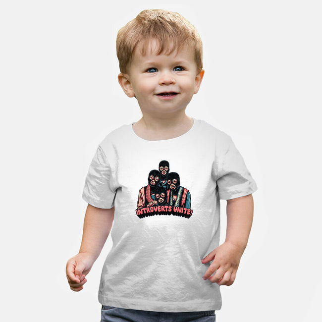 Introverts Unite-Baby-Basic-Tee-glitchygorilla