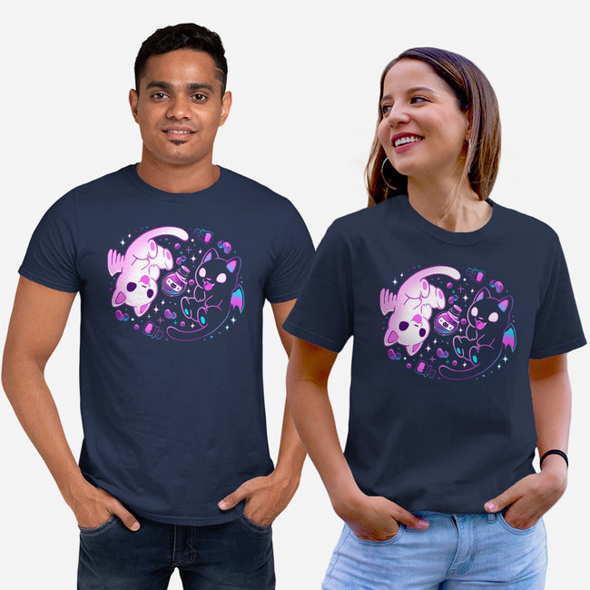 Magic Potions Kittens-Unisex-Basic-Tee-Vallina84