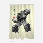 Microcassette Recorder Sumi-e-None-Polyester-Shower Curtain-DrMonekers