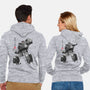 Microcassette Recorder Sumi-e-Unisex-Zip-Up-Sweatshirt-DrMonekers