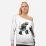 Microcassette Recorder Sumi-e-Womens-Off Shoulder-Sweatshirt-DrMonekers