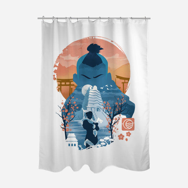 Ukiyo-e Sokka-None-Polyester-Shower Curtain-dandingeroz