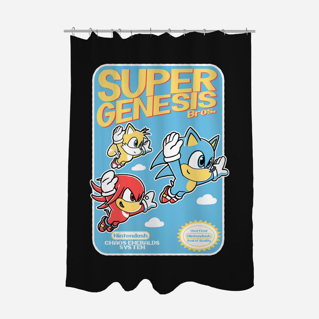 Super Genesis Bros-None-Polyester-Shower Curtain-naomori