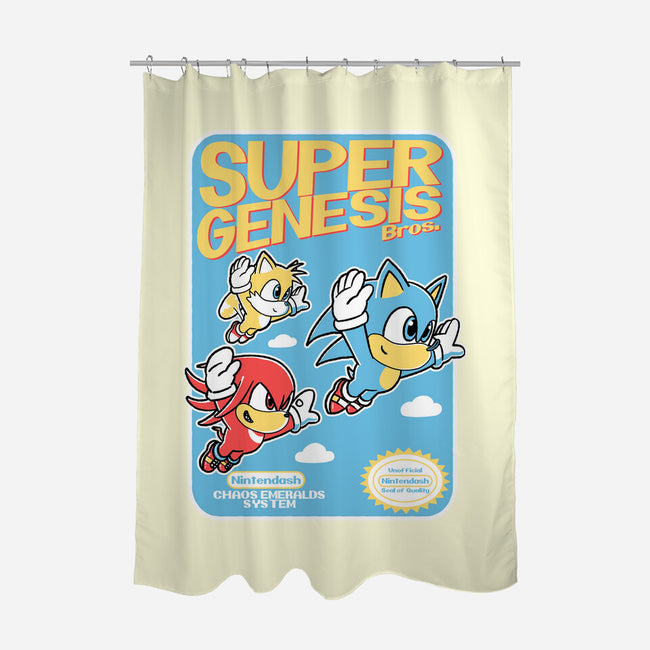 Super Genesis Bros-None-Polyester-Shower Curtain-naomori