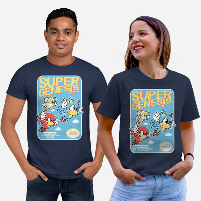 Super Genesis Bros-Unisex-Basic-Tee-naomori