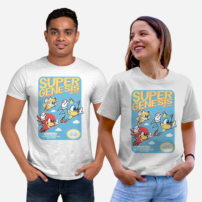 Super Genesis Bros-Unisex-Basic-Tee-naomori