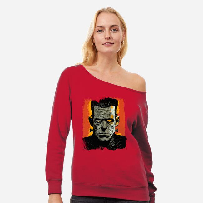 The Modern Prometheus-Womens-Off Shoulder-Sweatshirt-kharmazero