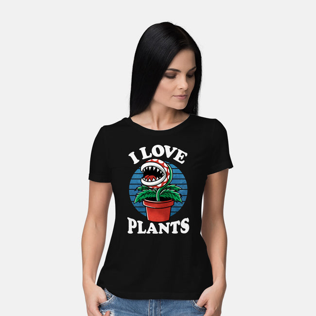 I Love Plants-Womens-Basic-Tee-fanfreak1