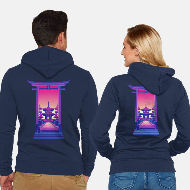 Magic Door-Unisex-Zip-Up-Sweatshirt-sebasebi