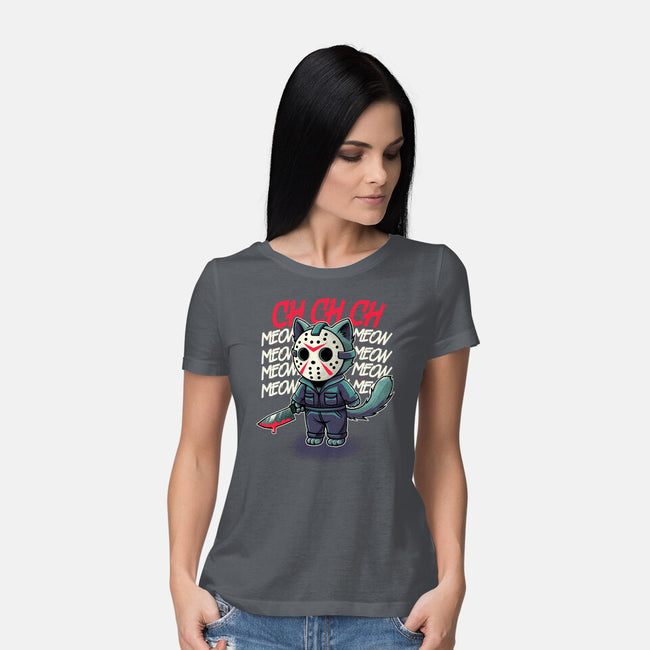 Meow Meow Meow-Womens-Basic-Tee-Astrobot Invention