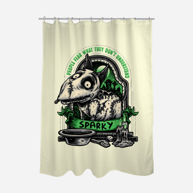 Halloween Dog-None-Polyester-Shower Curtain-glitchygorilla