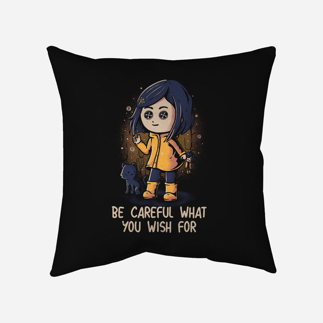 Be Careful-None-Removable Cover w Insert-Throw Pillow-yumie