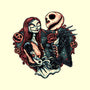 Skeleton Love-None-Fleece-Blanket-glitchygorilla