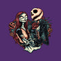 Skeleton Love-Womens-Fitted-Tee-glitchygorilla