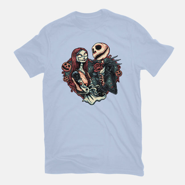 Skeleton Love-Mens-Basic-Tee-glitchygorilla