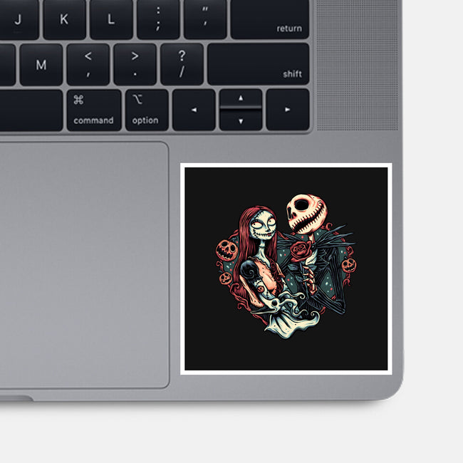 Skeleton Love-None-Glossy-Sticker-glitchygorilla