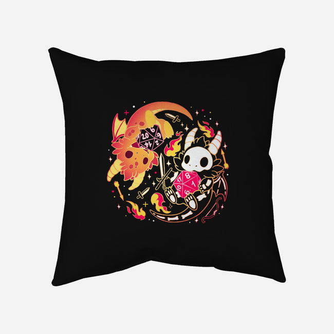 Winner Loser Dice Dragon-None-Removable Cover w Insert-Throw Pillow-Vallina84