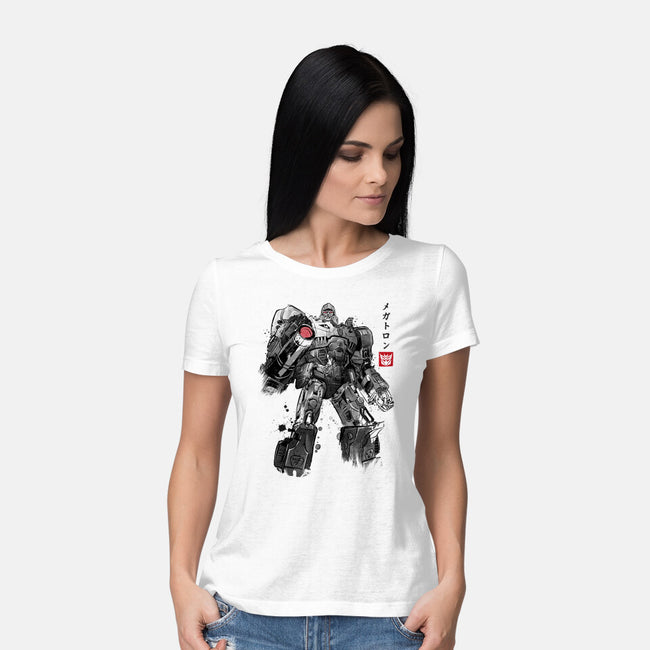 Tyrannical Leader Sumi-e-Womens-Basic-Tee-DrMonekers