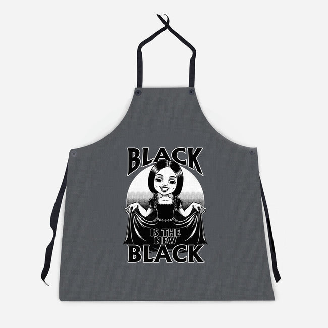 New Black Goth Dress-Unisex-Kitchen-Apron-Studio Mootant