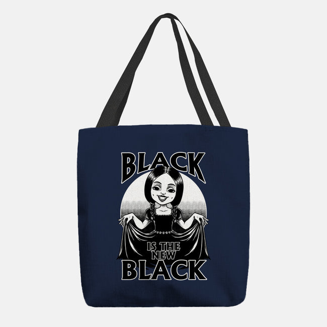 New Black Goth Dress-None-Basic Tote-Bag-Studio Mootant